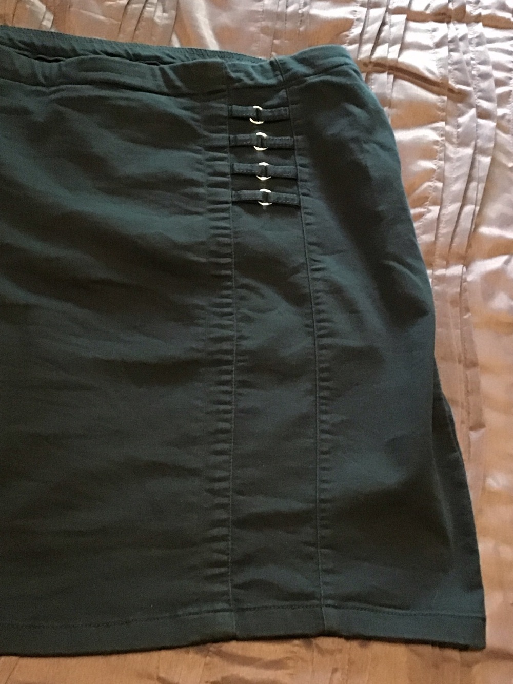 CJ Banks Navy Skort with Silver Hook Details